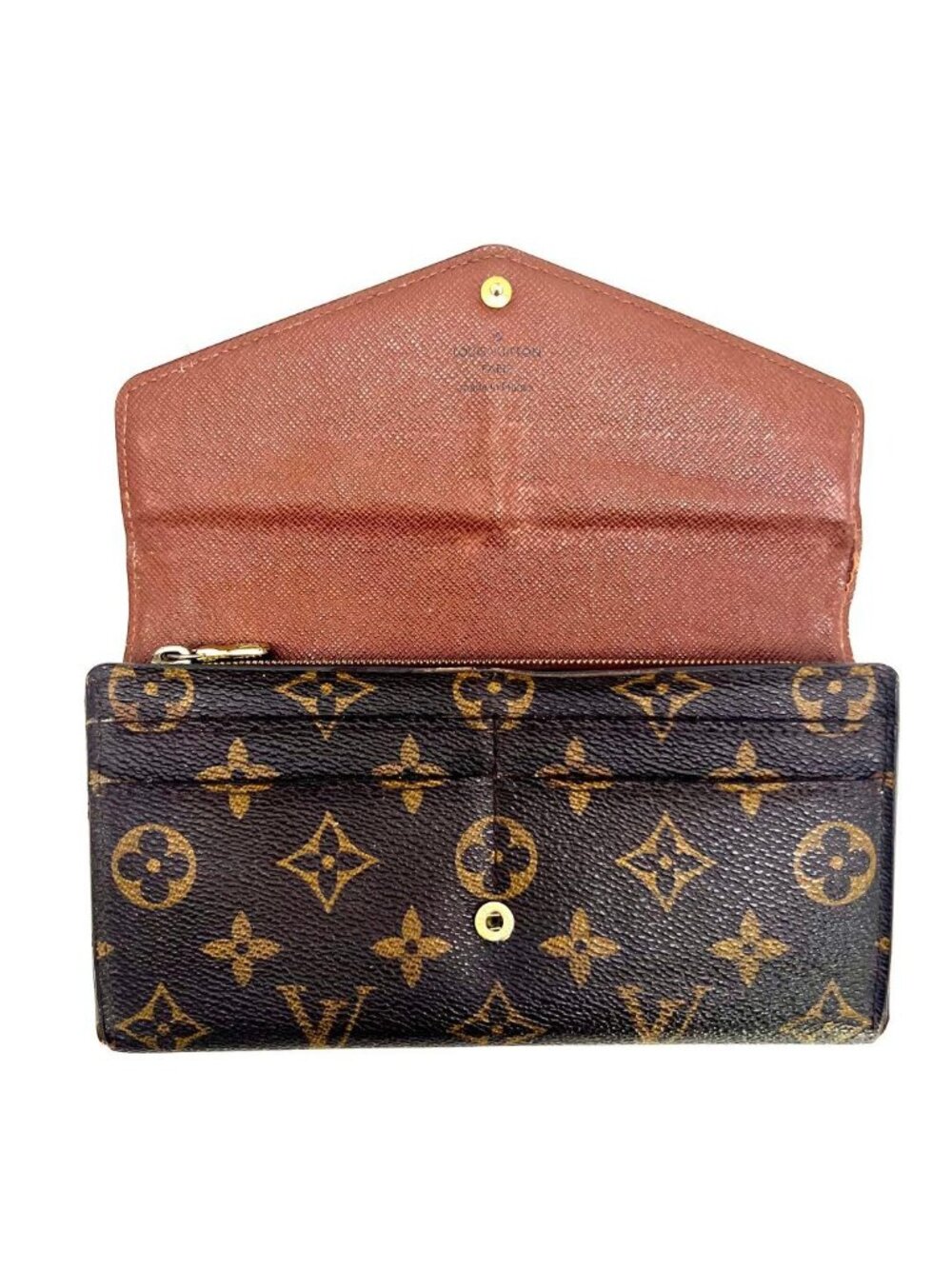 Louis Vuitton Monogram Portefeuille Sarah Wallet - Picture 2 of 16